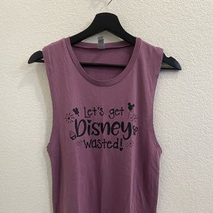Lets get Disney Wasted tank top, Disneyland tank top, Disney World Tank